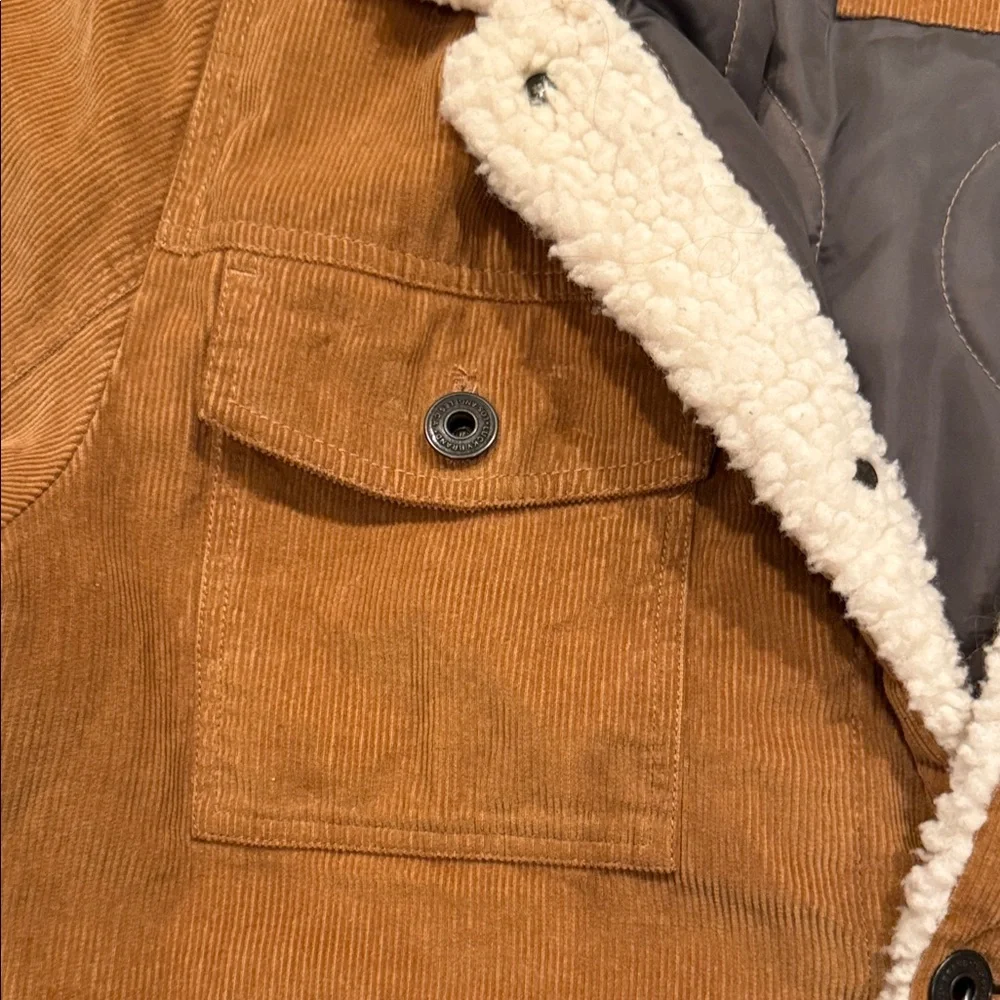 Lucky Brand Tan Corduroy Jacket with Cream Collar - Picture 4 of 12